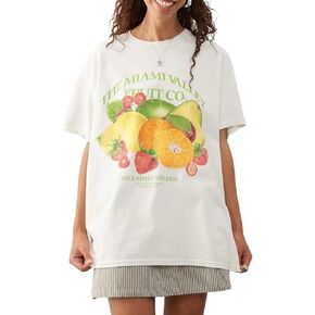 Women Teen Girls Oversized Graphic T Shirt Y2k Short Sleeve Crew Neck Loose Fit Coastal Tees Summer Beach in Saudi Arabia