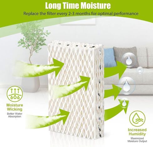 WXFANA 4 Pack WF813 Humidifier Filters Wick Replacement Compatible with ReliOn RCM-832 RCM-832N WF813 DH832 ProCare PCWF813 Equate EQWF813 EQ-2119-UL Duracraft DH-830 Cool Mist Humidifier Filters in Saudi Arabia