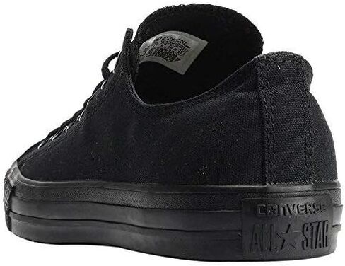 Converse Chuck Taylor All Star Low Top Black Monochrome Sneakers - 10 B(M) US Women / 8 D(M) US Men in Saudi Arabia