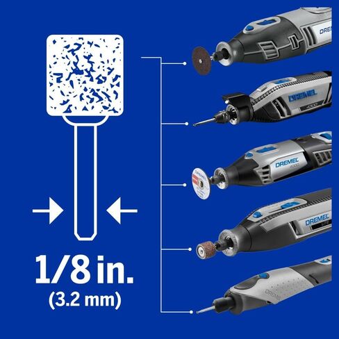 طقم ملحقات الأدوات الدوارة متعددة الأغراض 730-01 من Dremel - مجموعة متنوعة مكونة من 52 قطعة - تتضمن لقمة نحت، وأسطوانات سنفرة، وأحجار طحن، وأقراص قطع، وحقيبة تخزين in Saudi Arabia