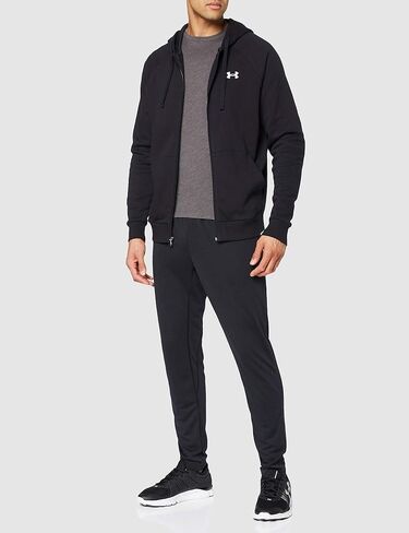 Under Armour Men's UA Rival Cotton Full Zip Hoodie - 1357106-390 - Marine Od Green/Onyx White - XXL in Saudi Arabia
