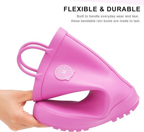 أحذية مطاطية مطاطية مقاومة للماء من Stelle Kids Foots للفتيات والفتيان ، ومقابض سهلة ، ومطاط طبيعي متين in Kuwait