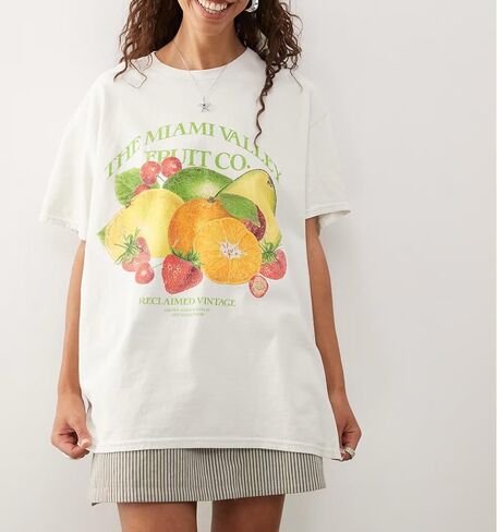 Women Teen Girls Oversized Graphic T Shirt Y2k Short Sleeve Crew Neck Loose Fit Coastal Tees Summer Beach in Saudi Arabia