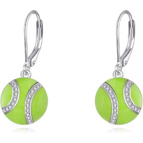 JERWLI Soccer/Basketball/Golf Earrings 925 Sterling Silver Sports Earrings Jewelry for Women in Kuwait