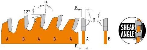 CMT P08060S ITK Plus شفرة المنشار المنزلقة المركبة، 8-1/2 × 60 سن، 10° ATB+مقص مع تجويف 5/8 بوصة in Saudi Arabia