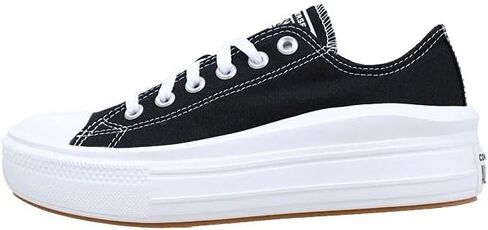 Converse Women's Gym Gymnastics Shoe, Black White White, 8.5 in Saudi Arabia