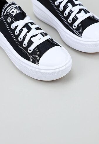 Converse Women's Gym Gymnastics Shoe, Black White White, 8.5 in Saudi Arabia