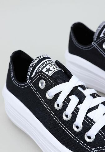 Converse Women's Gym Gymnastics Shoe, Black White White, 8.5 in Saudi Arabia