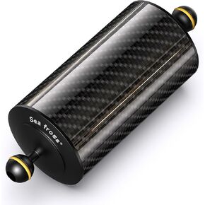 Sea frogs Carbon Fiber Float Arm D60mm, 8'', for Ultralight, Aquatic Arm, Buoyancy Provided 300g, Underwater Camera System Diving Tray Video Light/Strobe Red GA-6 R in Saudi Arabia