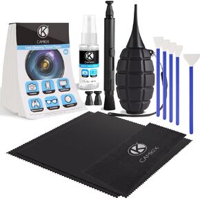 Professional Camera Cleaning Kit for DSLR Cameras (Canon, Nikon, Pentax, Sony) Including 1 Double Sided Lens Cleaning Pen / 1 Bottle of Optical Lens Cleaning Fluid / 1 Booklet of 50 Sheet in Kuwait
