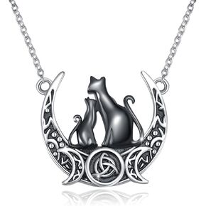 PARYFO Gothic Black Angel Wing Rose Women's Pendant Necklaces Angel Wing Flower Birthday Anniversary Girls' Jewelry Gift 18+2 inch Chain for Men Women Gothic Punk Lover in Kuwait