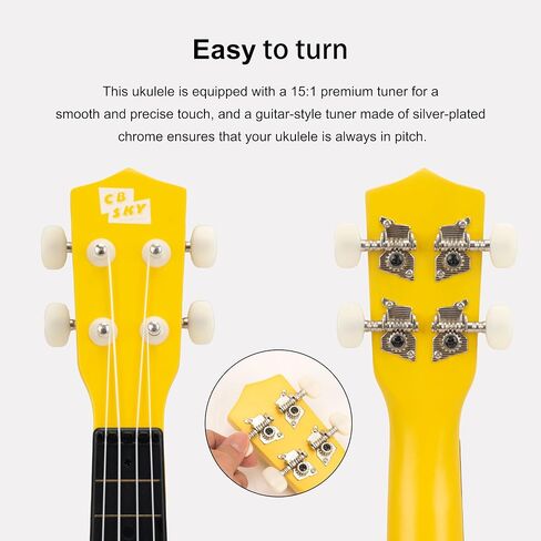 جيتار CB Sky Soprano Ukulele مقاس 21 بوصة/53 سم للمبتدئين والطلاب والأطفال (أزرق) in Saudi Arabia