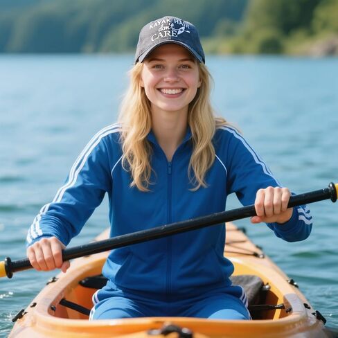 Waldeal Women's Kayak Hair Don't Care Hat, Denim Washed Adjustable Baseball Cap in Kuwait