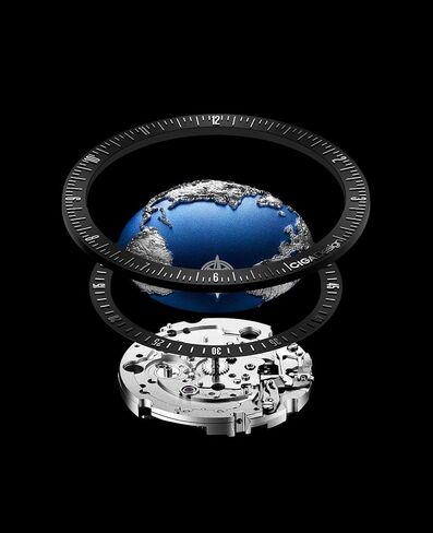 ساعة ميكانيكية أوتوماتيكية بتصميم CIGA سلسلة Blue Planet U مصنوعة من الفولاذ المقاوم للصدأ والتيتانيوم والسيراميك وكريستال الياقوت والمطاط الفلوري/السيراميك ساعات هدايا للرجال والنساء in Kuwait