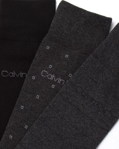 Calvin Klein Men's Combed Cotton Flat-Knit Crew Dress Socks (3-Pack) in Saudi Arabia