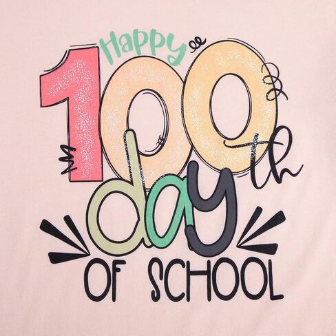100 يوم من المدرسة قميص المرأة قمصان معلم رياض الأطفال 100th يوم المدرسة الاحتفال الهدايا مضحك المحملة القمم in Saudi Arabia