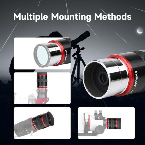 SVBONY Telescope Eyepiece, 68 Degree Ultra Wide Angle Eyepiece 6mm, High Definition Fully Coated Telescope Accessories for Planetary Observation in Saudi Arabia