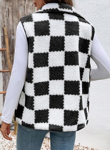 Shewin Womens Fleece Vest سترة بلا أكمام سترة خفيفة الوزن ملابس خارجية مع جيوب نسائية أزياء 2025 in Saudi Arabia