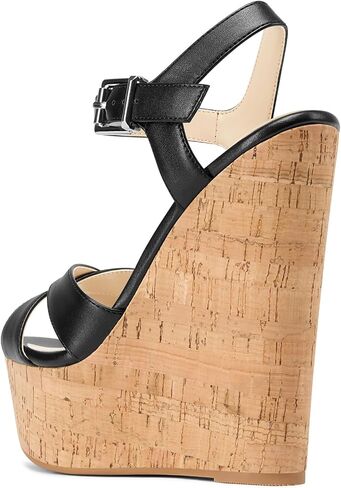 Castamere إمرأة عالية الكعب منصة إسفين كعب الصنادل Slingback مثير الكاحل حزام المفتوحة تو 16 سنتيمتر الكعوب in Kuwait