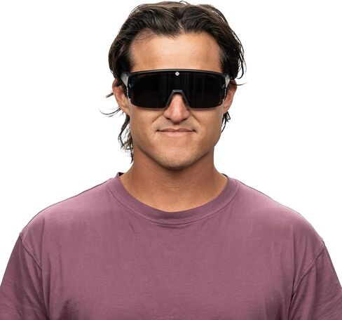 Spy Optic Monolith 5050, Cylindrical Shield Semi-rimless Sunglasses, Color and Contrast Enhancing Lenses in Saudi Arabia