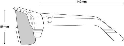 Spy Optic Monolith 5050, Cylindrical Shield Semi-rimless Sunglasses, Color and Contrast Enhancing Lenses in Saudi Arabia