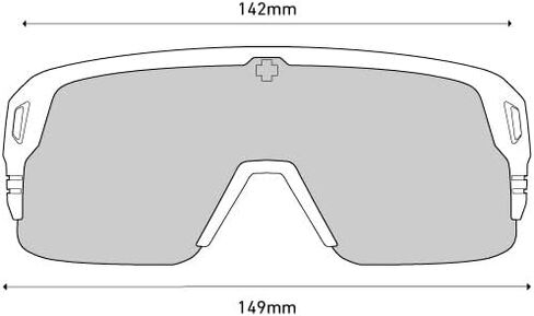 Spy Optic Monolith 5050, Cylindrical Shield Semi-rimless Sunglasses, Color and Contrast Enhancing Lenses in Saudi Arabia