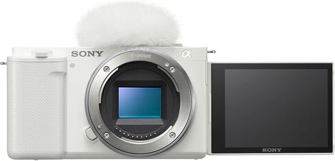 Sony ZV-E10 Mirrorless Alpha APS-C Vlog Camera Body and 18-105mm F4 E PZ G OSS Power Zoom G Lens SELP18105G ILCZV-E10/W White Bundle with Deco Gear Case, Extra Battery, Photo Video Accessories Kit in Saudi Arabia