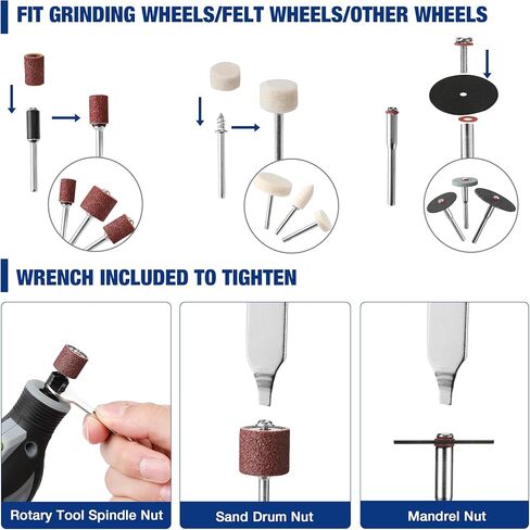 WORKPRO 276-piece Rotary Tool Accessories Kit Universal Fitment for Easy Cutting, Carving and Polishing in Kuwait
