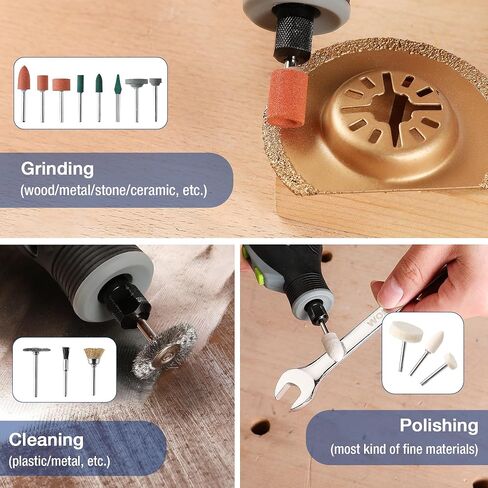 WORKPRO 276-piece Rotary Tool Accessories Kit Universal Fitment for Easy Cutting, Carving and Polishing in Kuwait