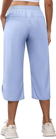 YuKaiChen Women's Capris Wide Leg Lightweight Quick Dry Pants Hiking Outdoor Athletic in Kuwait