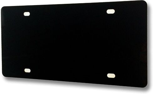Blank License Plate Laser Cut Mirrored Silver Custom Vanity Plates with 4 Holes Reflective Acrylic for DIY Craft Projects and Customizing Cars Trucks and SUVs by Marketing Holders in Saudi Arabia