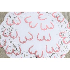 Boob Confetti - Pink Breast Confetti Bachelor or Bachelorette Two Brides Party Confetti (Set of 140 Pieces)