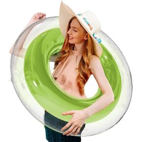 Inflatable Pool Floats Rings - Swim Tubes Floaties - Suitable for Teens Aged 12+ and Adults - Water Floaty Toys - Beach Swimming Party Decorations