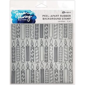 Simon Hurley Create. Cling Stamps 6"X6"-Candles