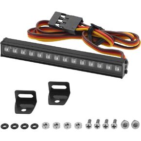 مصباح سقف LED متعدد الأوضاع من ShareGoo RC متوافق مع محور SCX24 Bronco C10 JLU Gladiator Deadbolt 1/24 RC Crawler (12Leds)