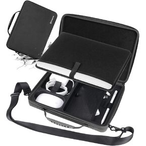 Smatree 13inch Dell Hard Laptop Shoulder Bag for 13inch Dell XPS 13 Plus 9320, Dell XPS 13 9300 9315 Sleeve Case, Dell XPS 13inch Travel Bag, 13inch Laptop and Tablet Carring Case,Black