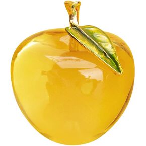 H&D Glaze Crystal Apple Paperweight Craft Decoration (red)