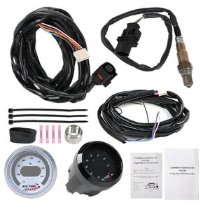Compatible with 30-4110 UEGO Air/Fuel Ratio Gauge Kit with AFR 52mm with 4.9 LSU Sensor, Wideband Sensor, WideBand A/F Ratio