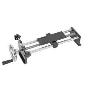 BAOSHISHAN Manual Force Test Stand Manual Tension Push Pull Test Stand Horizontal Spiral Type Stroke 220mm with 1 x HJJ-001 Clamp (APW Test Stand)