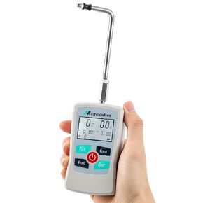 12LB Trigger Pull Gauge Digital Force Gauge Push Pull Meter Scale with Units LB+Oz/N/Kg, Data Storage for MAX/MIN/AVG Values, Upgrade Version MMF-12LB