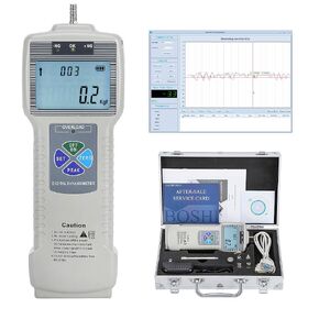 BAOSHISHAN ZP-500N Digital Force Gauge Push Pull Gauge with Output Function, Carrying Case, LCD Backlit Display, Metal Enclosures for Tension and Compression Load Plug Force Destructive Tests