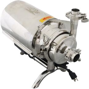 3T/H Sanitary Grade Beverage Pump 304 Stainless Steel Centrifugal Pump 110V Sanitary Pump Food Grade Pump Liquid Transfer Machine