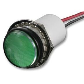 557-1603-203F 557 Series Green 17.8 mm 12 V 16 mA LED Indicator Panel Mount - 1 item(s)