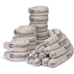 New Pig Original Absorbent Sock - 12 Socks - 3" x 42" - Absorbs up to 64 oz per Sock - PIG237 in Kuwait