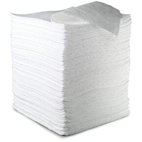 3M Petroleum Sorbent Pad HP-156, High Capacity, White