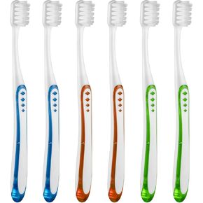 Extra Soft Toothbrushes for Adults, with 10000 Micro Nano Bristles, for Sensitive Teeth and Gum Recession (Compact Head, 6 Count) in Saudi Arabia