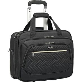 حقيبة كمبيوتر محمول من Coolife مقاس 17.3 بوصة حقيبة كمبيوتر محمول مزودة بعجلات حقيبة كمبيوتر محمول للمكتب المحمول in Kuwait