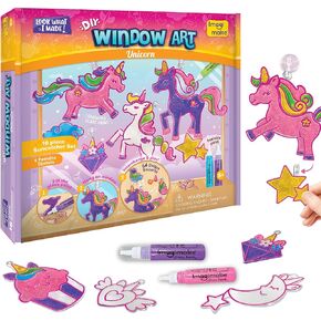 Imagimake Window Art Princess | Suncatcher Kit | Arts and Crafts for Kids Ages 8-12 | Girls Toys Age 6-8 | Unicorn Gifts for Girls Age 6-8 | Easter Gifts for Kids | Easter Toys