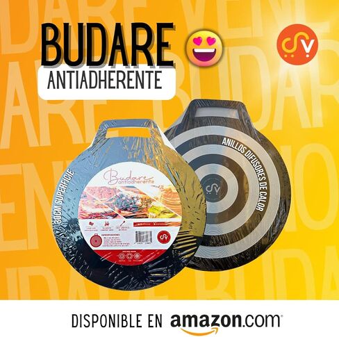 Budare Superficie Antiadherente بقطر 30 سم أو 12 بوصة، مادة الألومنيوم، مثالية للأطباق، والكاتشابا، والبانككاس، والبيتزا، ومقلاة الكريب، والتورتيلا والكثير من الأشياء، بجودة فائقة. in Saudi Arabia