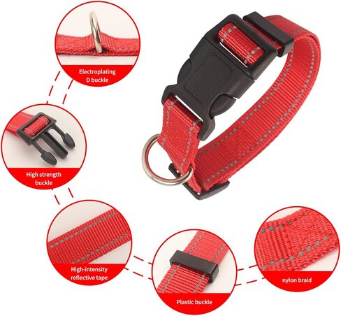 5 قطع من أطواق الماعز مع جرس، مجموعة أطواق نايلون عاكسة وقابلة للتعديل، طوق الأغنام مع جرس، أجراس نحاسية مضادة لفقدان الحيوانات الأليفة لحيوانات المزرعة الصغيرة، الأغنام، البقرة والحيوانات الأليفة، الماعز in Kuwait